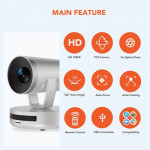 PTZ 1080P Webcam Video Conference FHD Camera