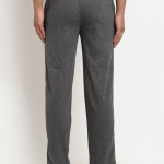 Men Grey & Black Pack Of 2 Solid Track Pants